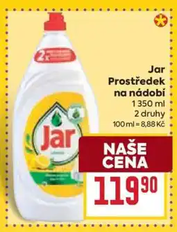 Billa Jar prostředek na nádobí nabídka