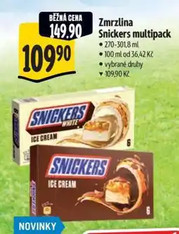 Albert Zmrzlina Snickers multipack nabídka
