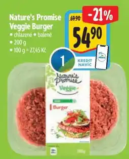 Albert Nature’s Promise Veggie Burger nabídka