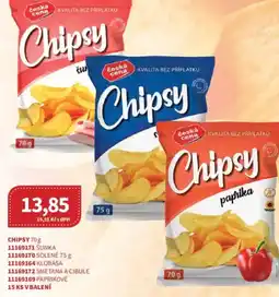 Kubík potraviny Chipsy nabídka