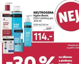 Rossmann Neutrogena hydro boost čistící pleťový gel nabídka