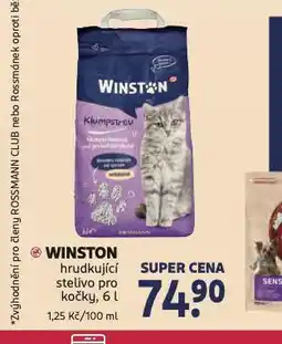 Rossmann Winston hrudkující stelivo pro kočky nabídka