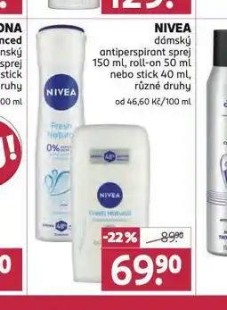 Rossmann Nivea men antiperspirant, stick, roll-on nabídka