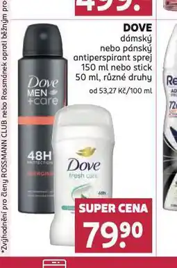 Rossmann Dove antiperspirant, stick nabídka