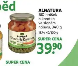 Rossmann Alnatura bio hrášek a karotka nabídka