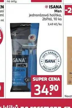 Rossmann Isana men jednorázová holítka nabídka