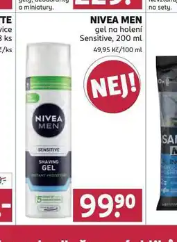 Rossmann Nivea men gel na holení nabídka