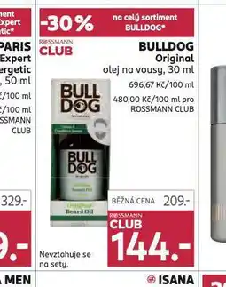 Rossmann Bulldog original olej na vousy nabídka