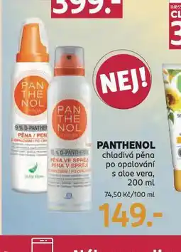 Rossmann Panthenol chladivá pěna po opalování nabídka