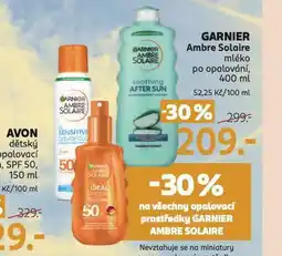 Rossmann Garnier ambre solaire mléko po opalování nabídka