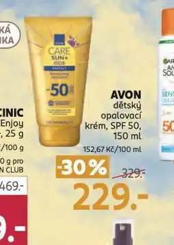 Rossmann Avon dětský opalovací krém nabídka