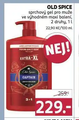 Rossmann Old spice sprchový gel nabídka