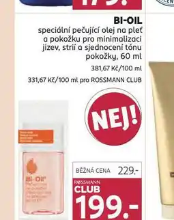 Rossmann Bi-oil speciální pečující olej nabídka
