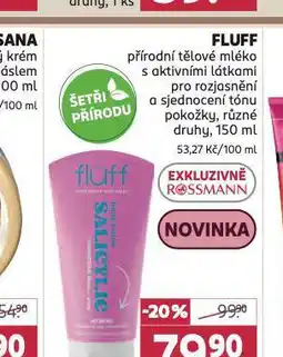 Rossmann Fluss tělové mléko nabídka