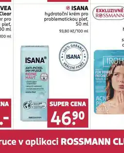 Rossmann Isana hydratační krém nabídka