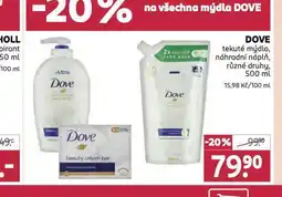 Rossmann Dove tekuté mýdlo nabídka