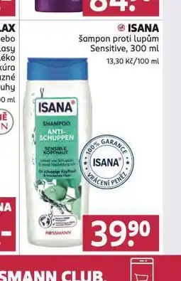 Rossmann Isana šampon nabídka