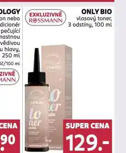 Rossmann Only bio vlasový toner nabídka