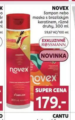 Rossmann Novex šampon, maska nabídka