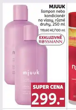 Rossmann Mjuuk šampon, kondicioner nabídka