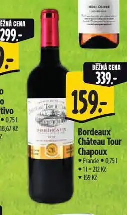 Albert Boedeaux chateau tour chapoux nabídka
