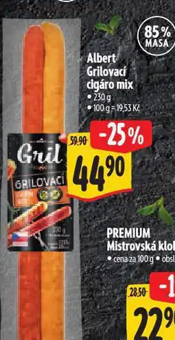 Albert Grilovací cigáro mix nabídka