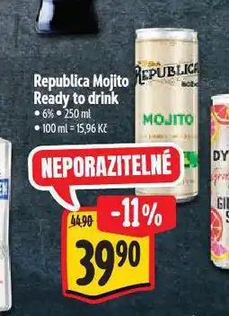 Albert Republika mojito ready to drink nabídka