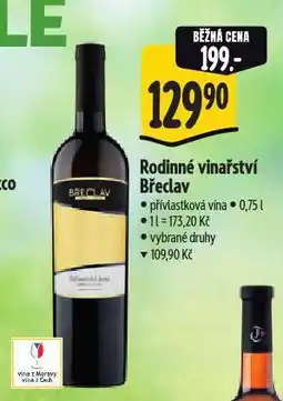 Albert Rodinné vinařaství břeclav nabídka