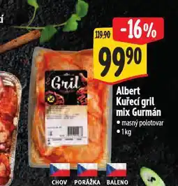 Albert Kuřecí gril mix gurmán nabídka