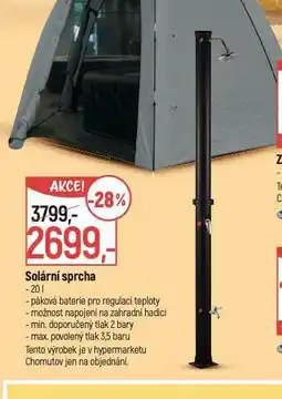 Globus Solární sprcha nabídka