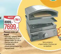 Globus Plynový stolní gril napoli nabídka