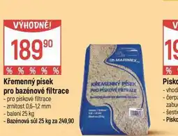 Globus Křemenný písek pro bazénovou filtraci nabídka