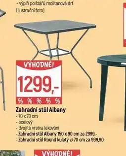 Globus Zahradní stůl albany nabídka