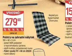 Globus Polstry na zahradní nábytek nabídka