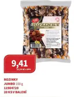 Kubík potraviny Rozinky jumbo nabídka