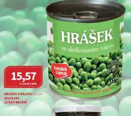 Kubík potraviny Hrášek v nálevu nabídka