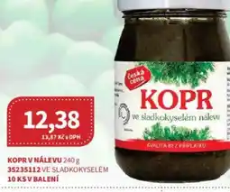 Kubík potraviny Kopr v nálevu nabídka