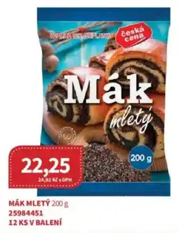 Kubík potraviny Mák mletỳ nabídka