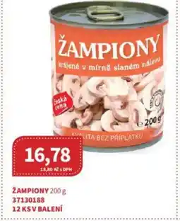 Kubík potraviny Žampiony nabídka