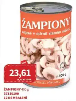 Kubík potraviny Žampiony nabídka