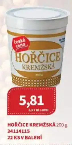 Kubík potraviny Hořčice kremžská nabídka