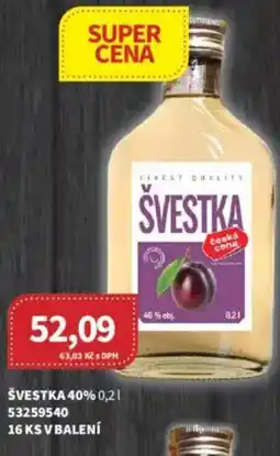 Kubík potraviny Švestka 40% nabídka