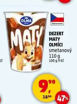 Penny Market DEZERT MATY OLMÍCI smetanový, 110 g nabídka