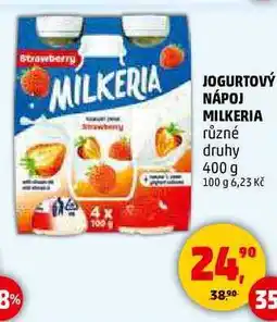 Penny Market JOGURTOVÝ NÁPOJ MILKERIA různé druhy, 400 g nabídka