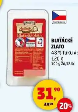 Penny Market BLAŤÁCKÉ ZLATO 48% tuku v 120 g nabídka