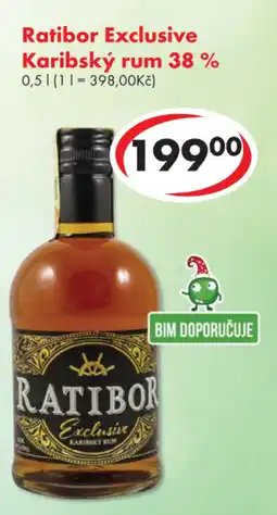 CBA Ratibor Exclusive Karibský rum 38 % nabídka