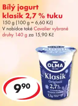 CBA OLMA Bílý jogurt klasik 2,7 % tuku nabídka