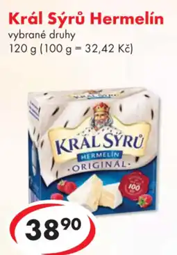 CBA Král Sýrů Hermelín nabídka