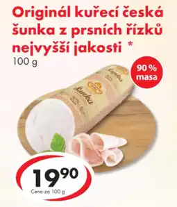 CBA Originál kuřecí česká šunka z prsních řízků nejvyšší jakosti nabídka
