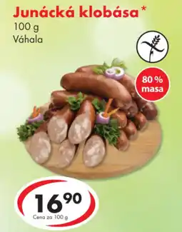 CBA Junácká klobása nabídka
